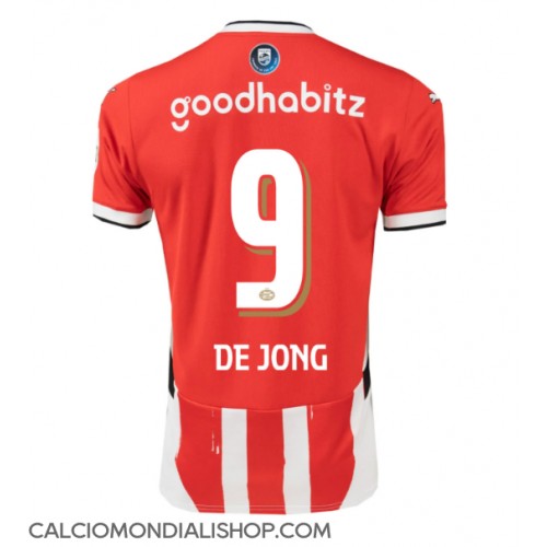 Maglie da calcio PSV Eindhoven Luuk de Jong #9 Prima Maglia 2024-25 Manica Corta